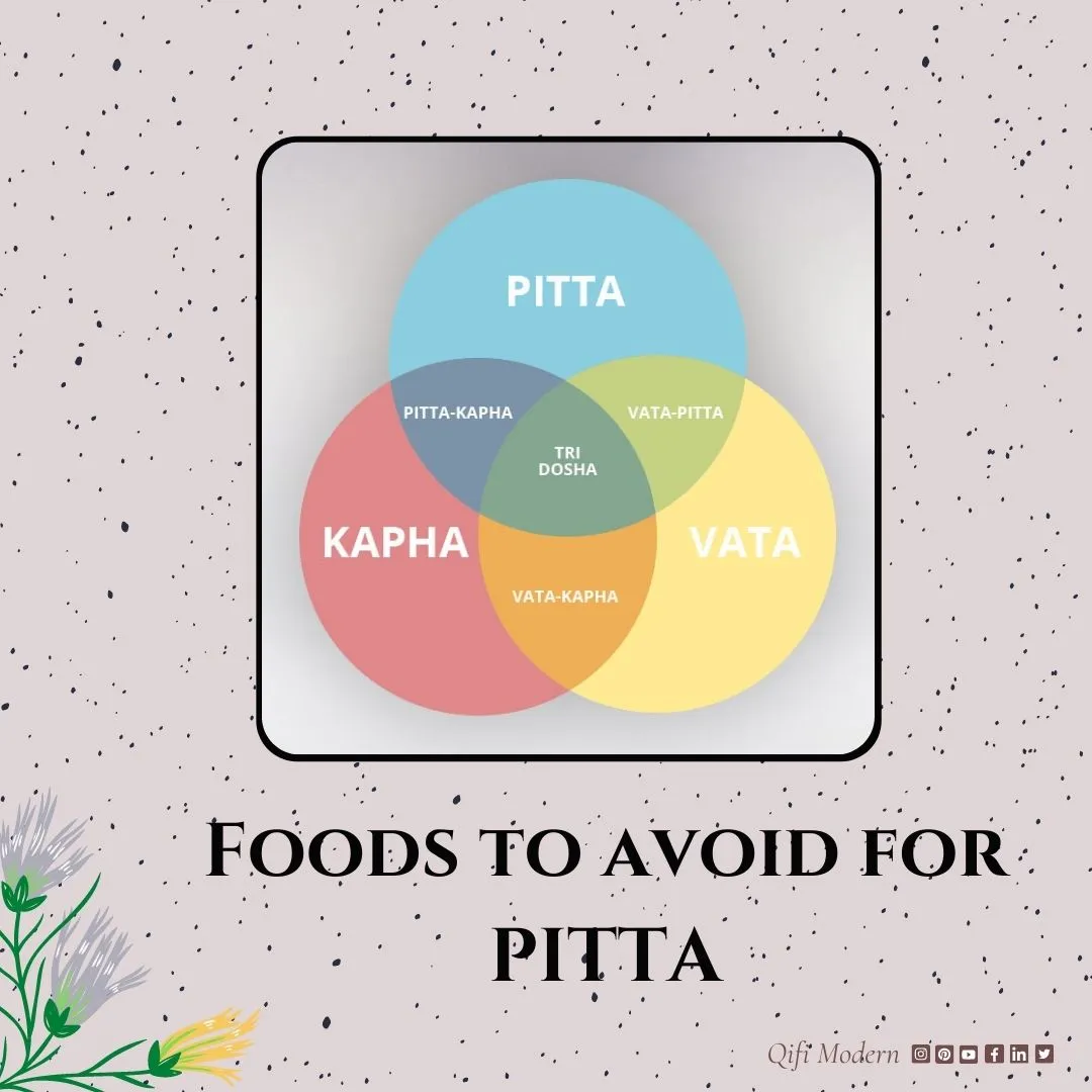 Foods to avoid for PITTA