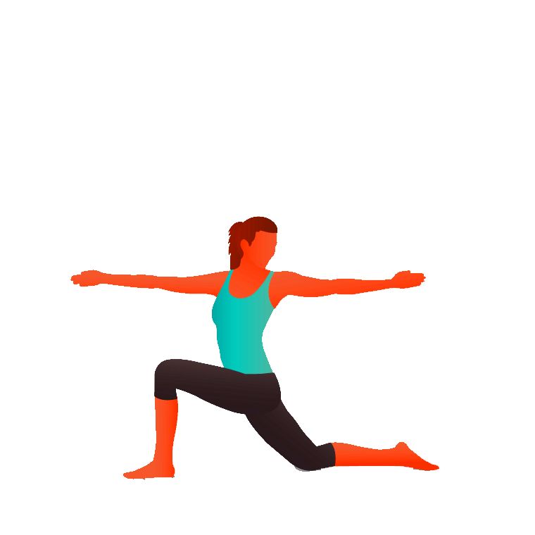 Crescent Lunge Twist on the Knee -  Anjaneyasana