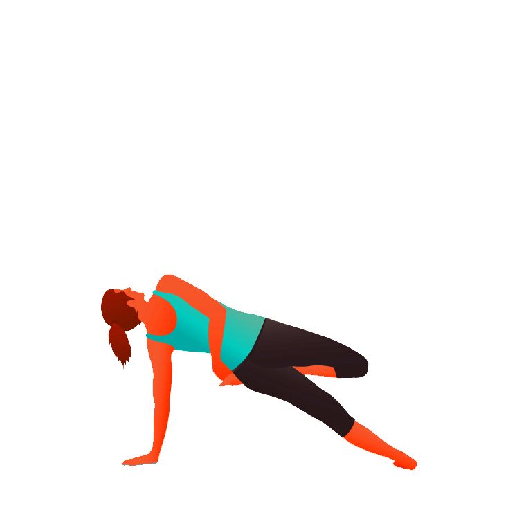 Side Plank with Bound Half Lotus