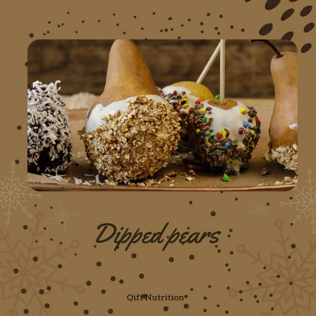 Caramel And Chocolate-Dipped Pears