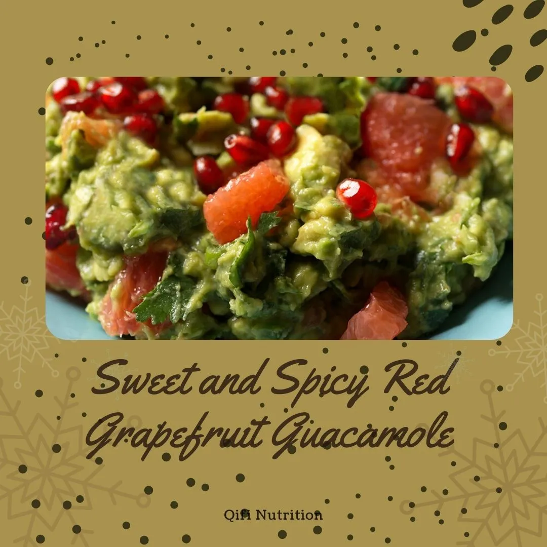 Sweet & Spicy Red Grapefruit Guacamole